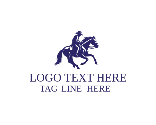 Cowboy Horse Range Rider Logo