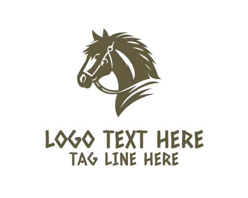 Cowboy Horse Western Heritage Logo