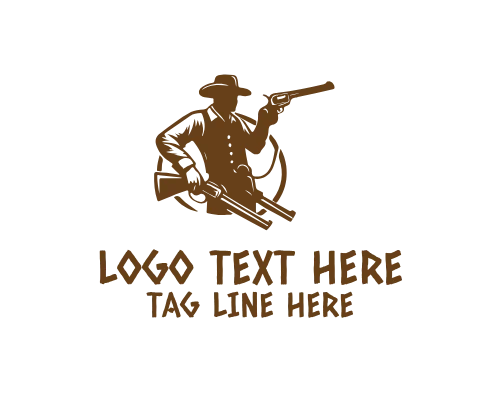 Cowboy Horse Western Pride Logo