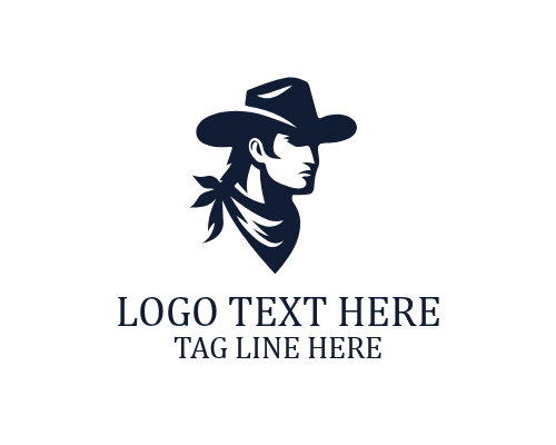 Cowboy Horse Western Roots Logo