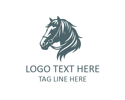 Cowboy Horse Wild West Logo
