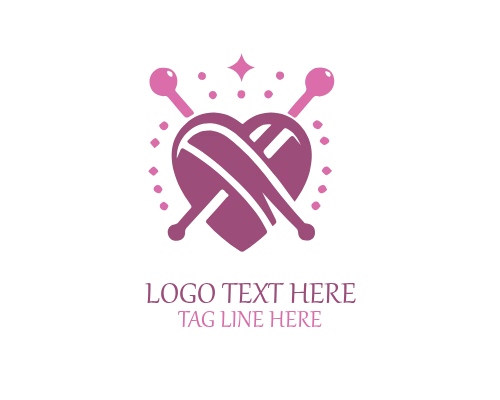 Cozy Knitting Logo for Handmade, Craft, and Lifestyle Brands