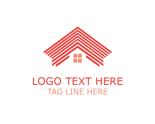 Creative Abstract Roofing Logo for Modern Construction Branding