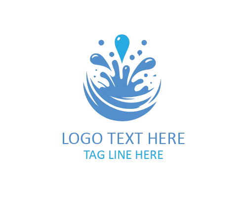 Creative Aqua Splash Logo for Unique Brand Identity