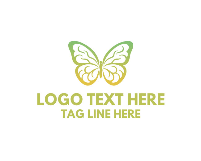 Creative Butterfly Brain Logo