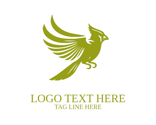 Creative Cardinal Bird Logo
