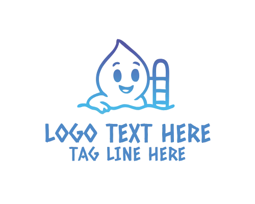 Creative Drop Mascot Character Logo