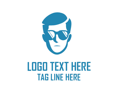 Creative Eyeglass Man Character Logo