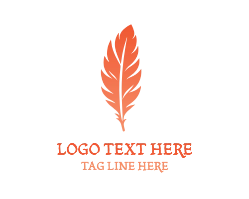 Creative Feather Brand Symbol Logo