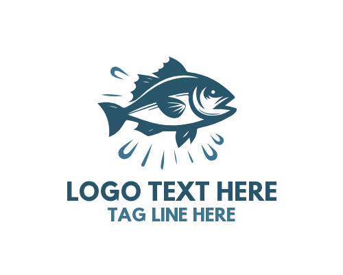 Creative Fish Symbol Logo