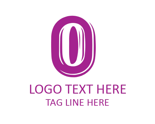 Creative Hand Drawn Brush Letter O Logo for Artistic Branding