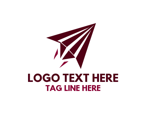 Creative Idea Paper Plane Logo