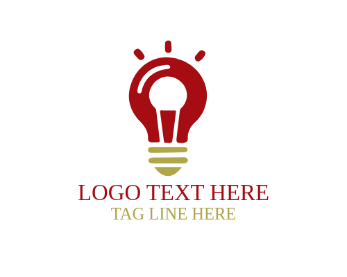 Creative Light Idea Bulb Logo Design