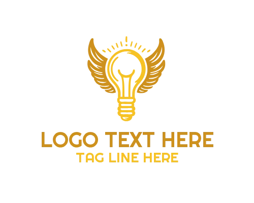 Creative Light Vintage Bulb Logo for Retro Innovation Branding