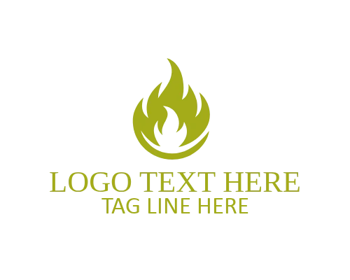 Creative Linear Fire Symbol Logo