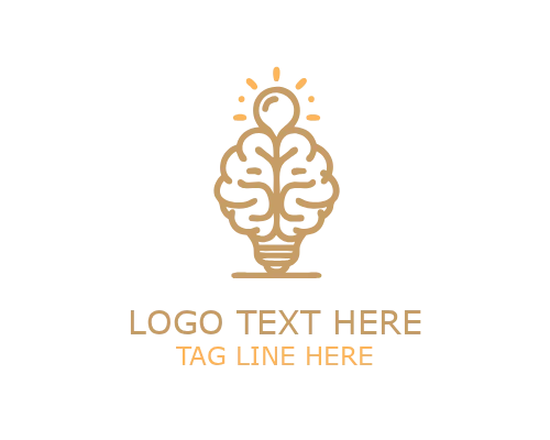  Creative Mind Bulb Logo