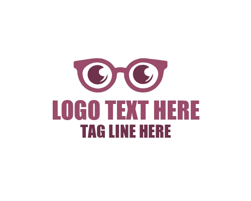 Creative Minimal Eyeglass Man Logo
