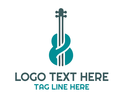 Creative Minimal Guitar Logo