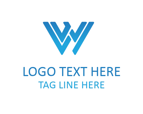 Creative Minimal Letter W Logo