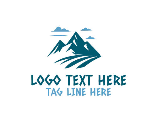 Creative Minimal Mountain Logo