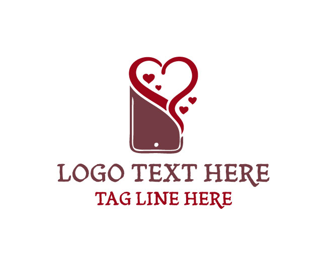 Creative Mobile Heartbeat Logo