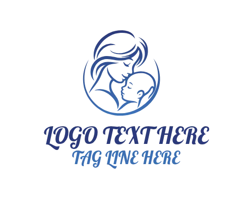 Creative Mom and Baby Logo