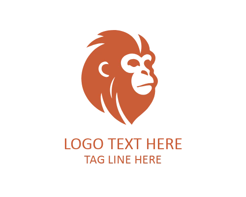 Creative Monkey Emblem Logo