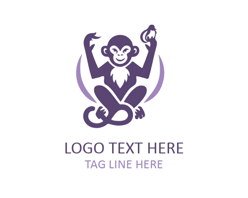 Creative Monkey Face Logo