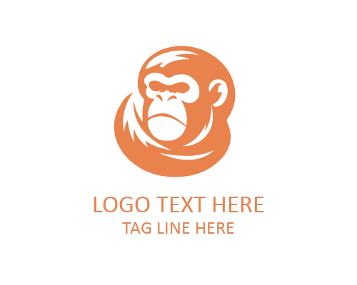 Creative Monkey Mascot Logo