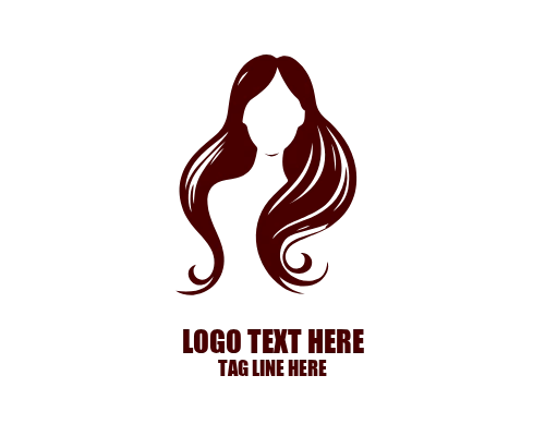  Creative Outline Women Hair Logo