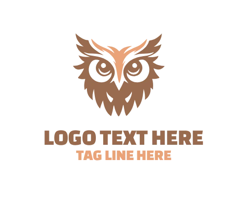 Creative Owl Feather Logo