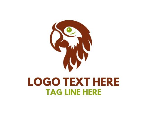 Creative Parrot Emblem Logo