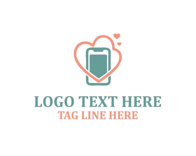 Creative Phone Love Logo