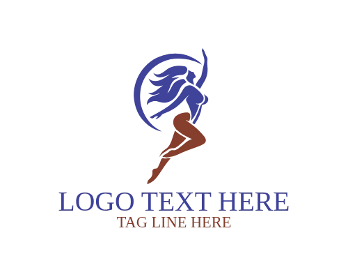 Creative Soul Flying Woman Logo for Artistic Brands
