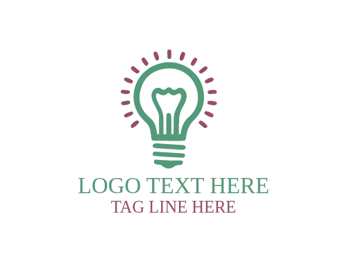 Creative Spark Idea Bulb Logo