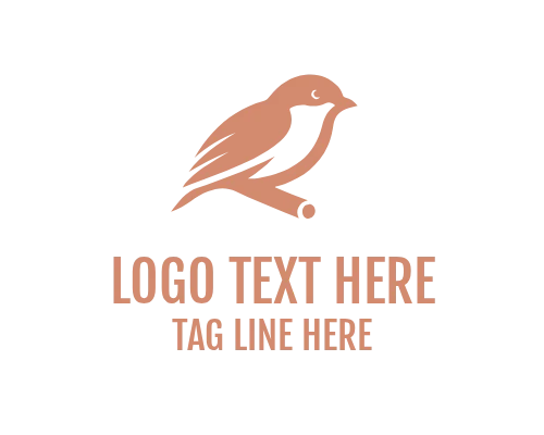 Creative Sparrow Bird Logo