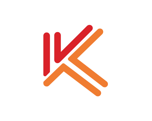 Creative Stroke Letter K Logo