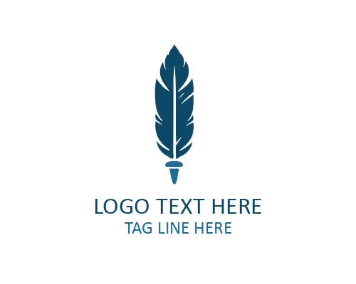  Creative Studio Feather Pen Logo