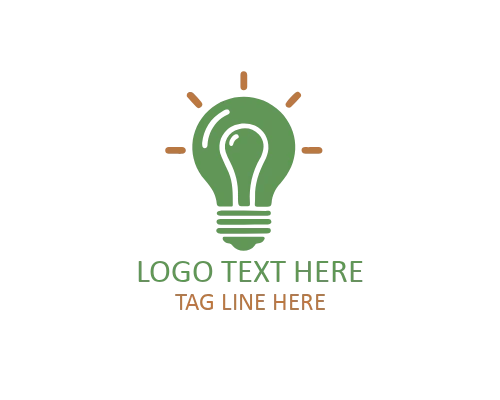 Creative Thinking Idea Bulb Logo