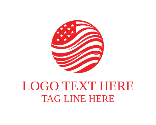 Creative USA Flag Logo