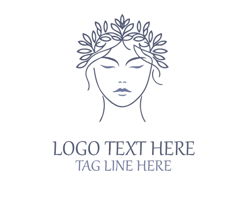 Creative Women Face Emblem