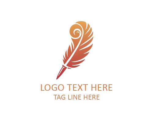  Creative Writing Feather Pen Logo
