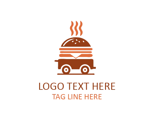 Crepes Dessert Street Food Cart Logo for Sweet and Savory
