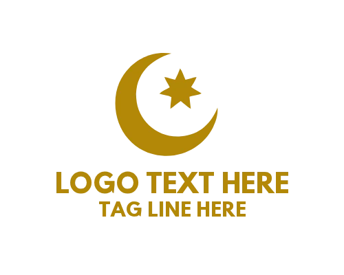Crescent & Star Mosque Logo