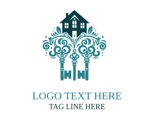 Crest Real Estate Key Logo