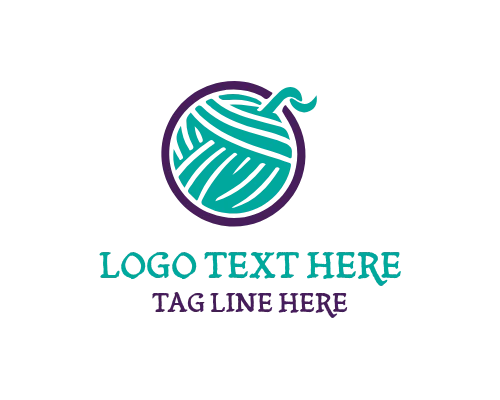 Crochet Studio Yarn Logo Identity