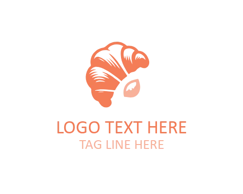 Croissant Bakery Badge Logo