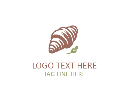 Croissant Bread Vector Logo