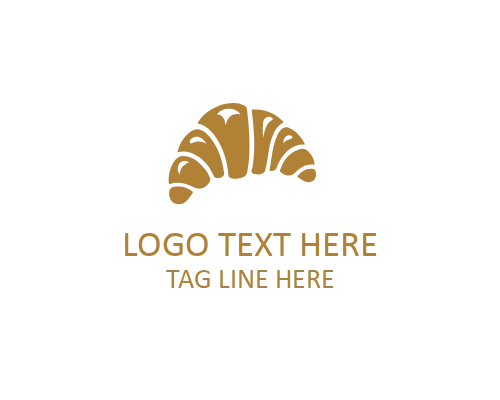Croissant Food Brand Logo