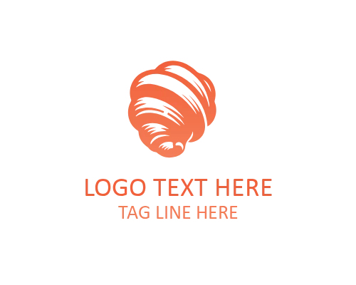 Croissant Line Art Icon